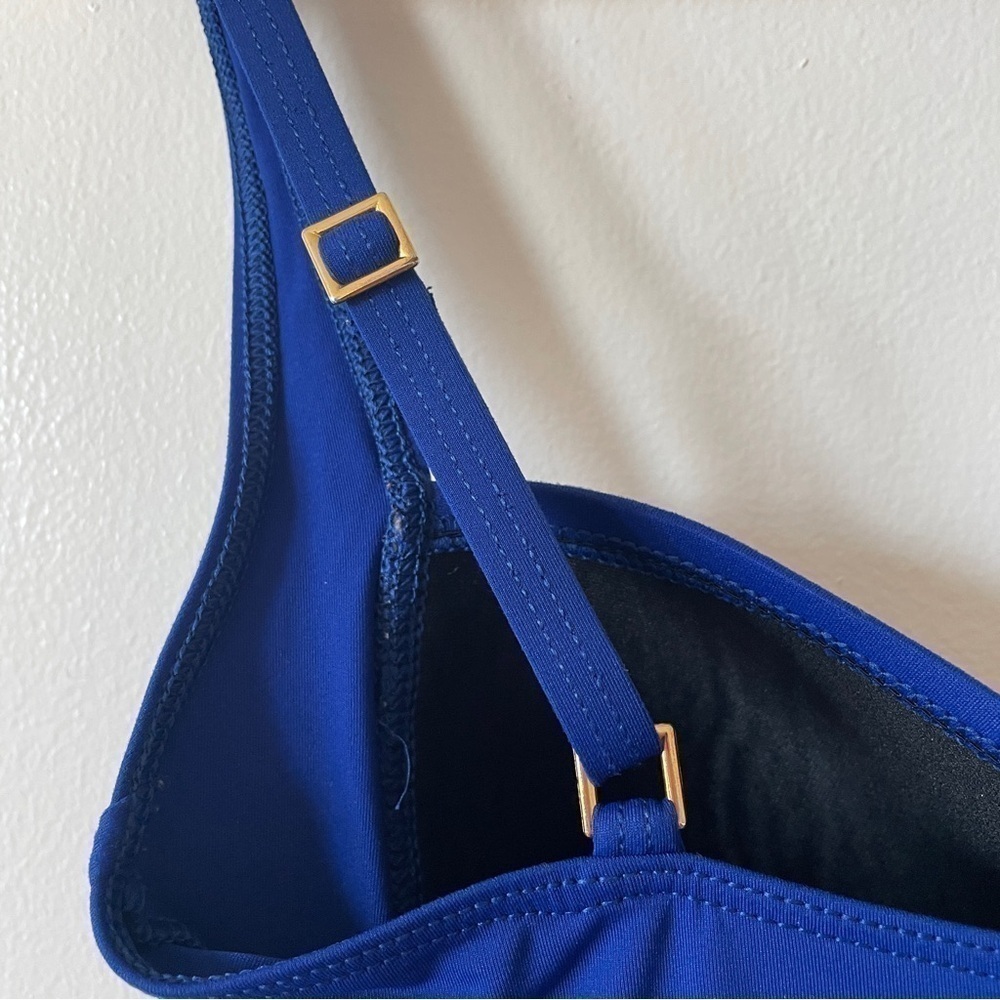 La Blanca Blue Island Goddess Twist Bandeaukini Swimsuit Top Tank 8 - Picture 7 of 9
